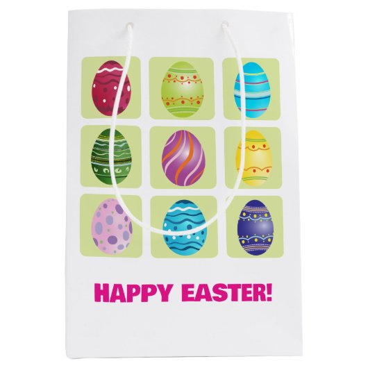 イースターエッグ9個 ミディアムペーパーバッグ (正面)