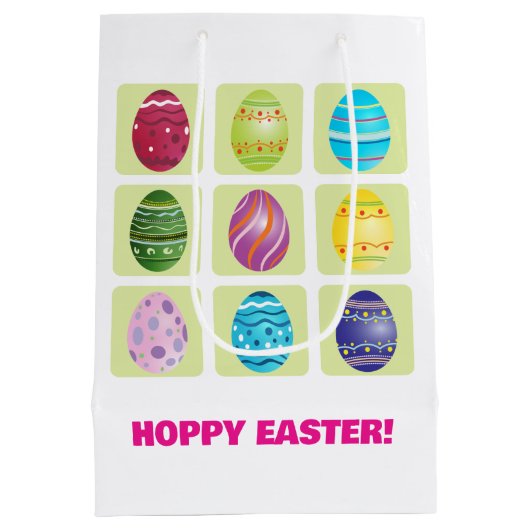 イースターエッグ9個 ミディアムペーパーバッグ (裏面)