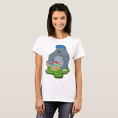 イースターエッグ うさぎ モグラ Tシャツ (正面フル)