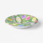 イースターエッグ | かわいいパステルカラーの水彩卵の宝探し ペーパーボウル (傾斜あり)