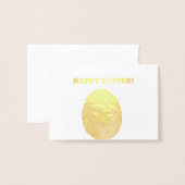 "イースターエッグ"のイースターカード 箔カード (封筒付き正面)