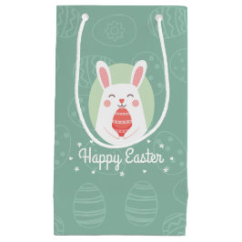 イースターエッグ|のギフトバッグが付いているかわいいバニー スモールペーパーバッグ