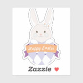 イースターエッグ。イースターバニー。ハッピーイースター シール (シート)