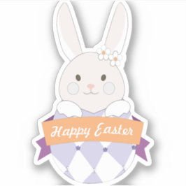 イースターエッグ。イースターバニー。ハッピーイースター シール
