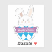 イースターエッグ。イースターバニー。ハッピーイースター シール (シート)