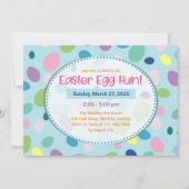 イースターエッグ – イースターパーティの招待状 招待状 (正面)