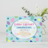 イースターエッグ – イースターパーティの招待状 招待状 (スタンド正面)