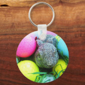 イースターエッグ,ウサギ,ゴルフボール キーホルダー (正面)