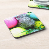 イースターエッグ，ウサギ，ゴルフボール コースター (左側)