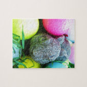 イースターエッグ，ウサギ，ゴルフボール ジグソーパズル (横)