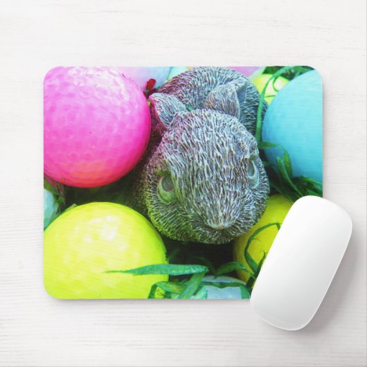 イースターエッグ,ウサギ,ゴルフボール マウスパッド (マウス)