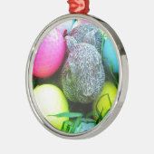 イースターエッグ,ウサギ,ゴルフボール メタルオーナメント (左)