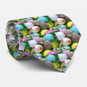 イースターエッグ、ウサギ、パステルカラーゴルフボール ネクタイ (ロール)