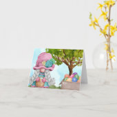 イースターエッグ カード (黄色い花)