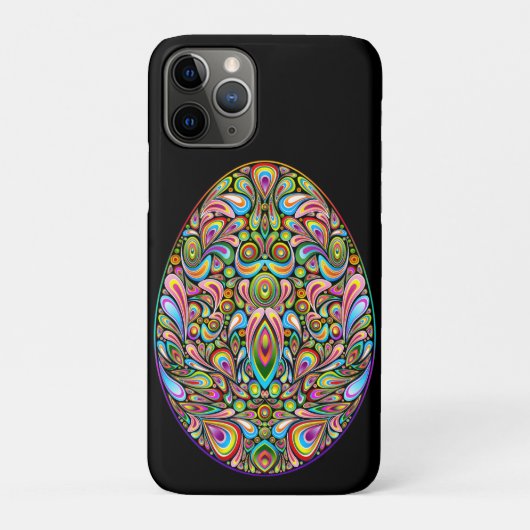 イースターエッグ サイケデリックデザイン キッズ オーガニックTシャツ Case-Mate iPhoneケース (裏)