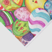 イースターエッグ、シックな水の色の芸術組織 薄葉紙 (詳細)