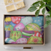 イースターエッグ、シックな水の色の芸術組織 薄葉紙 (ギフト)