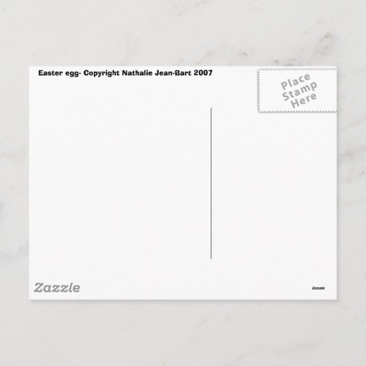 イースターエッグ!:) シーズンポストカード (裏面)