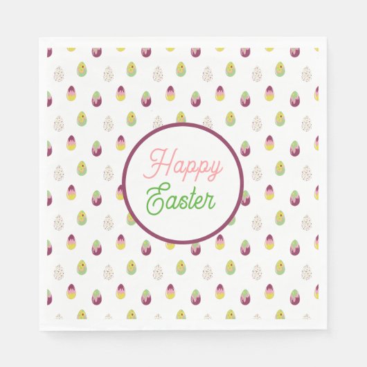 イースターエッグ。 スタンダードランチョンナプキン (正面)