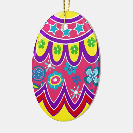 イースターエッグ セラミックオーナメント (左)