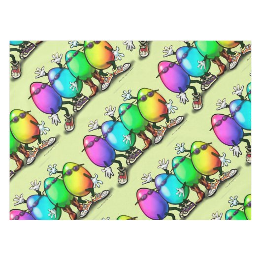 イースターエッグ テーブルクロス (正面(横))