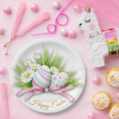 イースターエッグ、デイジー ペーパープレート (パーティー)