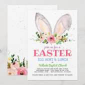 イースターエッグ ハントのご案内 教会 イースターエッグ 招待状 (正面/裏面)