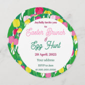 イースターエッグ ハント 招待状 (正面/裏面)