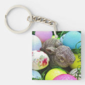 イースターエッグ、バニーとゴルフボール キーホルダー (正面)