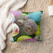 イースターエッグ、バニーとゴルフボール クッション (ブランケット)