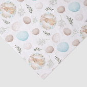 イースターエッグ&バニーパターンパステルホワイト 薄葉紙 (詳細)