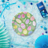 イースターエッグ | パステルかわいらしウォーターカラーエッグ狩り ペーパープレート (パーティー)