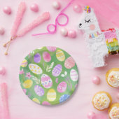 イースターエッグ | パステルかわいらしウォーターカラーエッグ狩り ペーパープレート (パーティー)