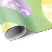 イースターエッグ | パステルかわいらしウォーターカラーエッグ狩り ラッピングペーパー (ロールコーナー)