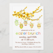 イースターエッグ、フォーシンシアブランチイースター招待状 招待状 (正面/裏面)