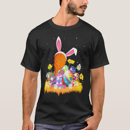 イースターエッグ フライドチキン イースターの日曜日 Tシャツ (正面)