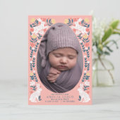 イースターエッグ ベイビー 誕生写真 発表 カード (スタンド正面)