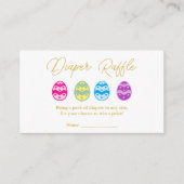 イースターエッグ ベビーシャワー おむつくじ エンクロージャーカード (正面)