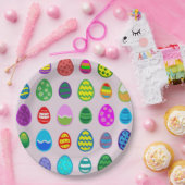 イースターエッグ ペーパープレート (パーティー)