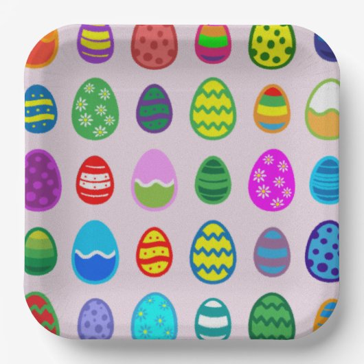 イースターエッグ ペーパープレート (正面)