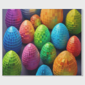 イースターエッグ ラッピングペーパー (フラット)