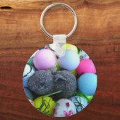イースターエッグ、ラビットゴルフボール キーホルダー (正面)