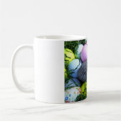 イースターエッグ、ラビットゴルフボール コーヒーマグカップ (左)