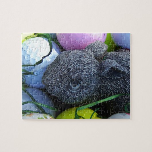 イースターエッグ、ラビットゴルフボール ジグソーパズル (横)