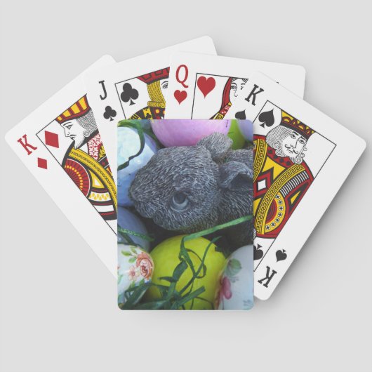 イースターエッグ、ラビットゴルフボール トランプ (裏面)