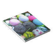 イースターエッグ、ラビットゴルフボール ノートパッド (アングル)