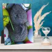 イースターエッグ、ラビットゴルフボール フォトプラーク (側面)