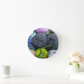 イースターエッグ、ラビットゴルフボール ラウンド壁時計 (ホーム)