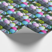 イースターエッグ、ラビットゴルフボール ラッピングペーパー (角)