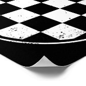 イースターエッグ レーシングカー ギャンブラー 楽しい レトロ イースター ポスター (角)